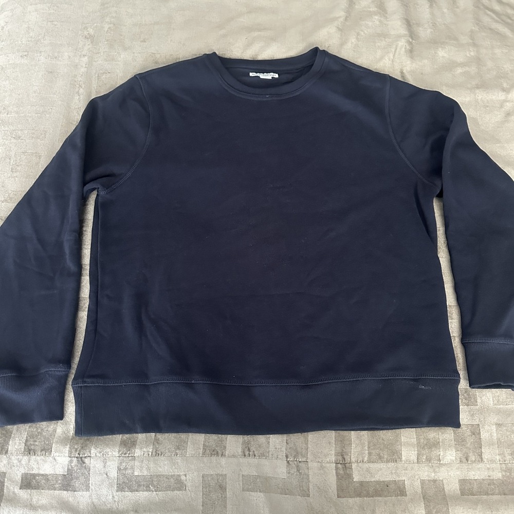 Amazon Essentials Sweatshirt Mens Large‎ Navy Blue Fleece Crew Pullover Basic